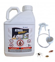 Ataka HOME + insekticidas vabzdžių naikinimui kilimuose, čiužiniuose, 5 L